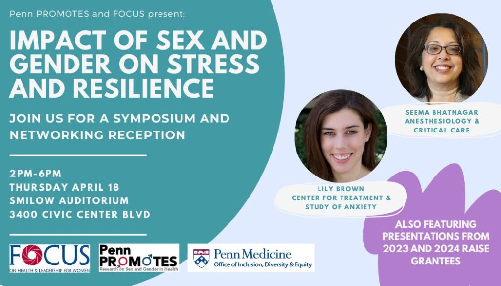 Symposium Impact Of The Sex And Gender On Stress And Resilience