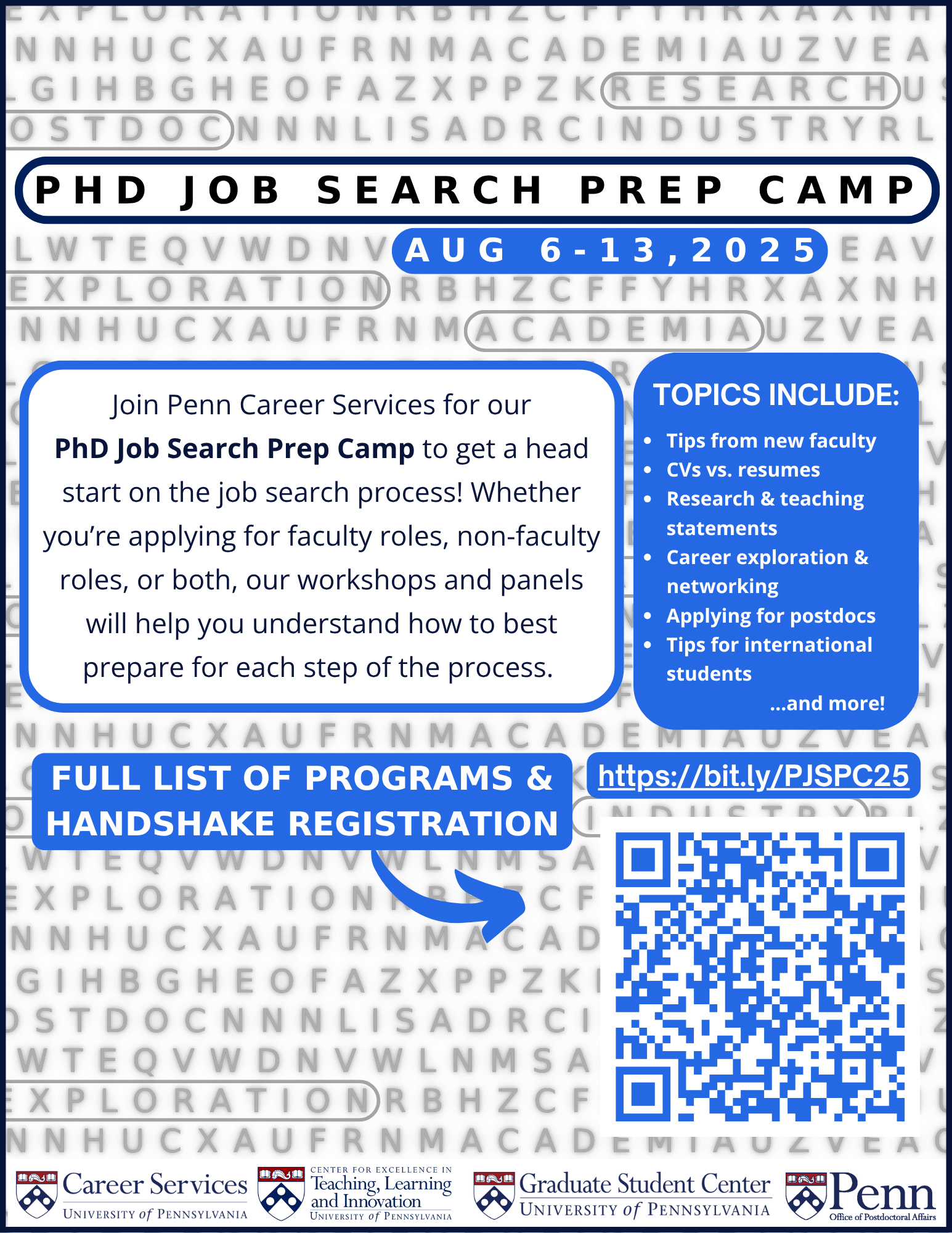 PHD Postdoc Job Search Camp